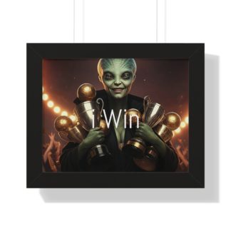 I Win Framed Horizontal Poster