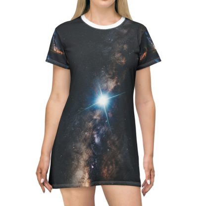 Galaxy T-Shirt Dress (AOP) - Image 3