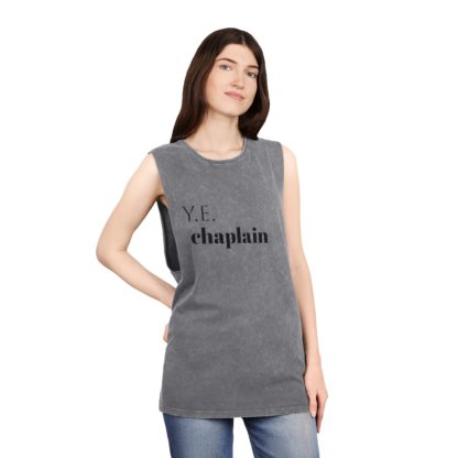 Chaplain Unisex Stonewash Tank Top - Image 4