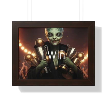 I Win Framed Horizontal Poster - Image 13