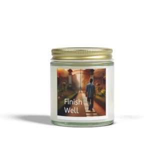 Keep Walking to the Finish Scented Candles, Coconut Apricot Wax (4oz, 9oz)
