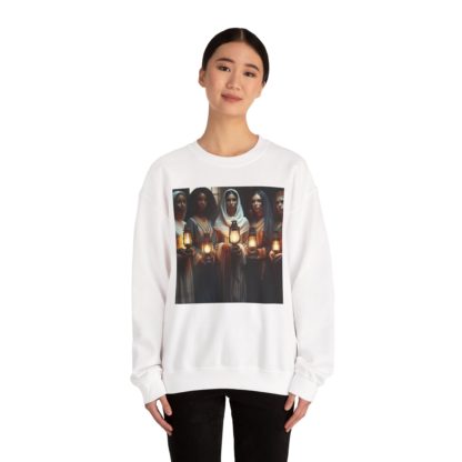Five Wise Virgins Unisex Heavy Blend™ Crewneck Sweatshirt - Image 4