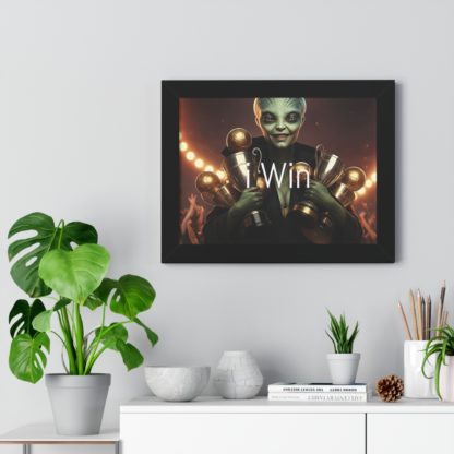I Win Framed Horizontal Poster - Image 5