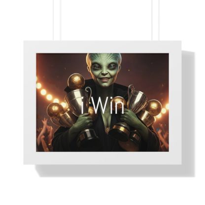 I Win Framed Horizontal Poster - Image 22