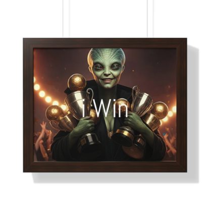 I Win Framed Horizontal Poster - Image 16