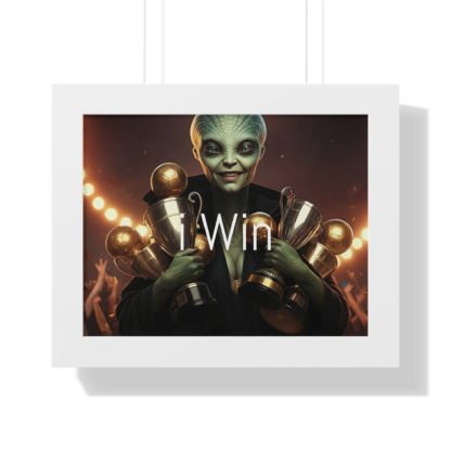 I Win Framed Horizontal Poster - Image 19