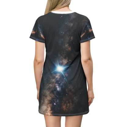 Galaxy T-Shirt Dress (AOP) - Image 4