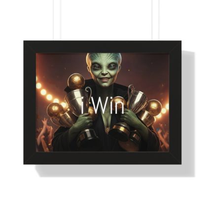 I Win Framed Horizontal Poster - Image 4